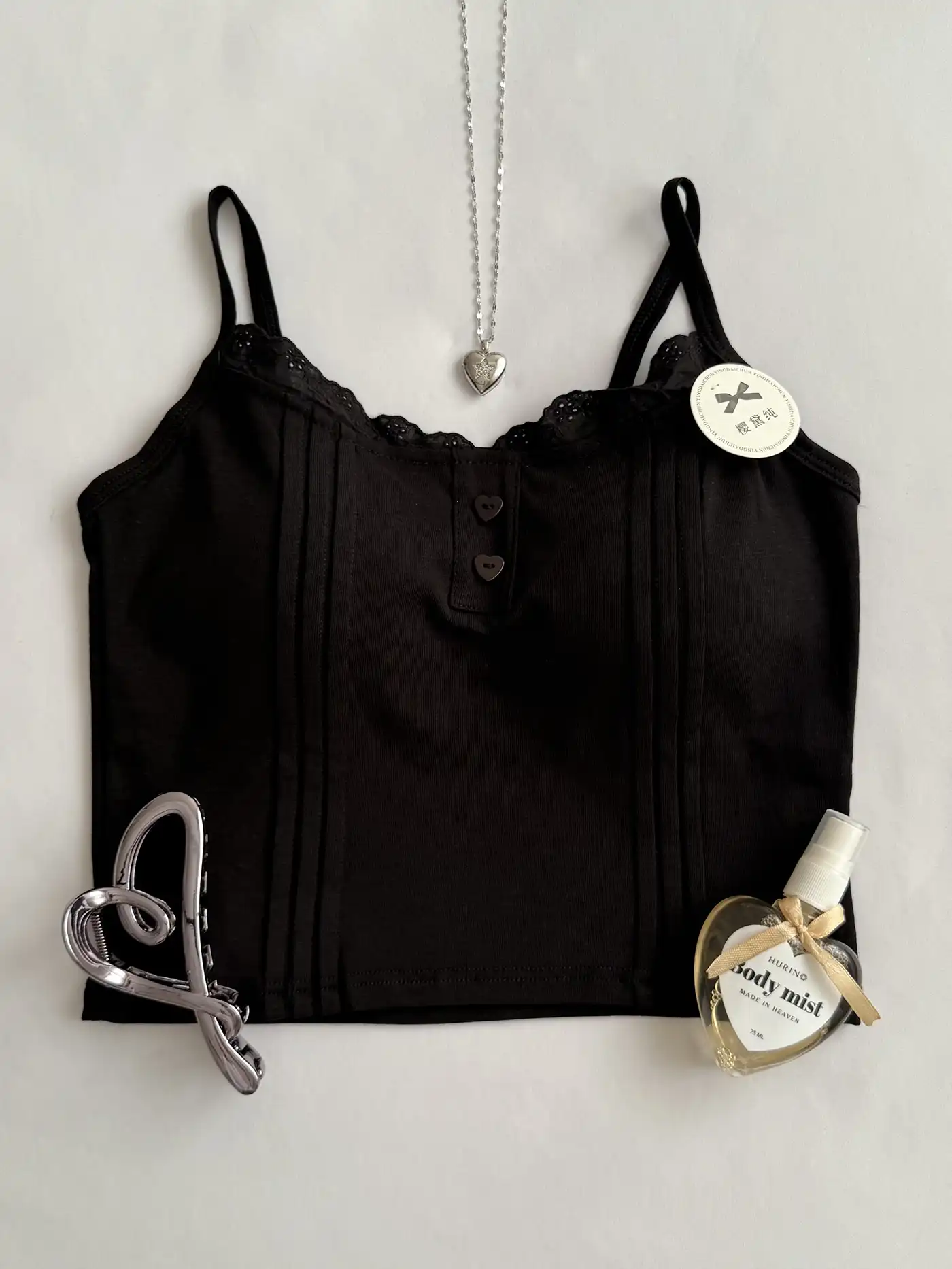 کراپ تاپ دکمه قلبی