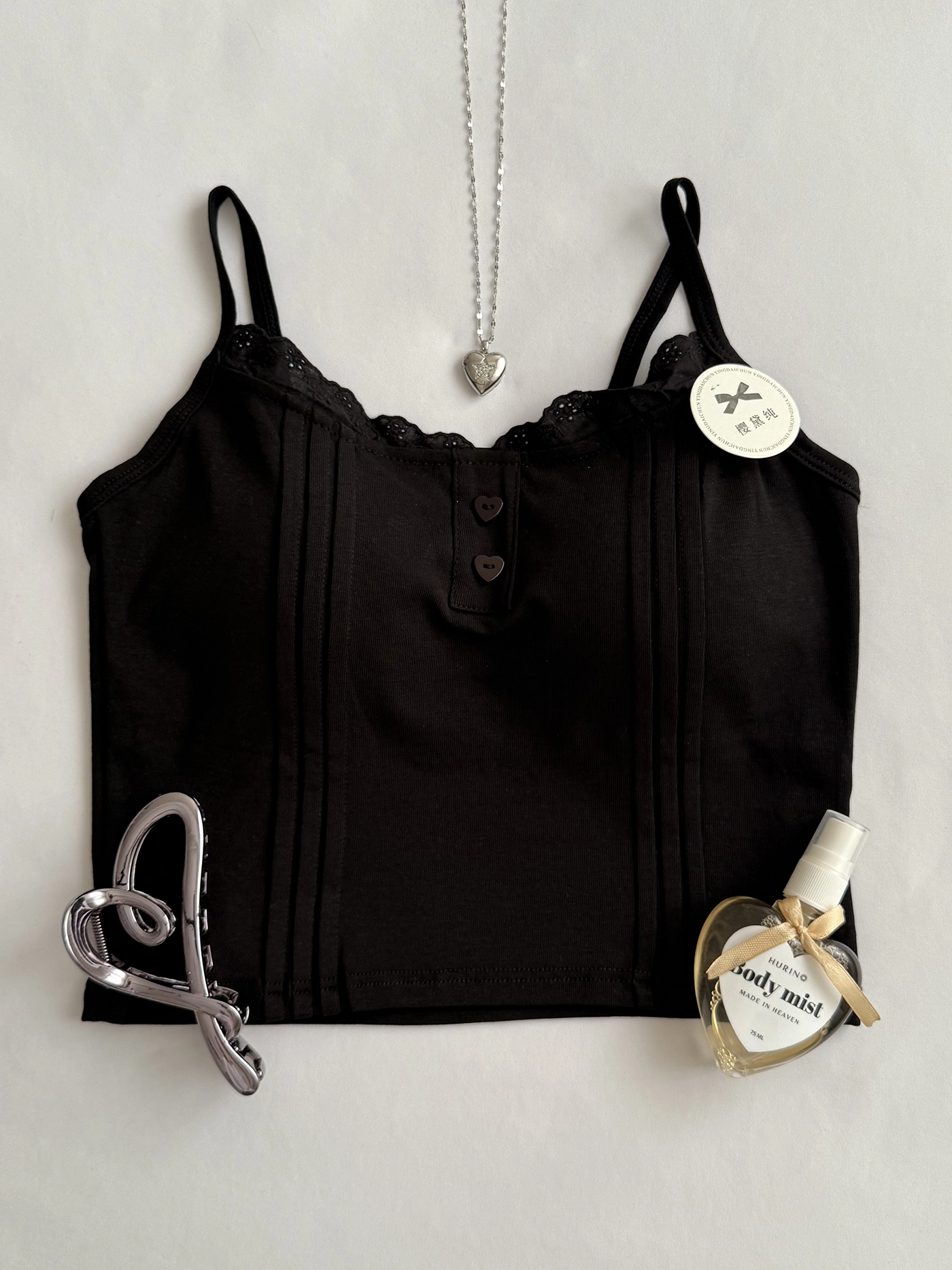 کراپ تاپ دکمه قلبی